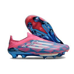 Zapatillas de Futbol adidas F50 + LL FG Solar Azul Ftwr Blanco Solar Rosa