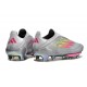 Zapatillas de Futbol adidas F50 + LL FG Gris Rosa Amarillo