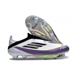 Zapatillas de Futbol adidas F50 + LL FG X Messi Ftwr Blanco Negro Morado Unity