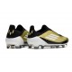 adidas F50 Elite Sin Cordones FG Dorado Met Negro Blanco