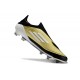 adidas F50 Elite Sin Cordones FG Dorado Met Negro Blanco