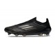 adidas F50 Elite Sin Cordones FG Negro Hierro Met Dorado Met