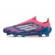 adidas F50 Elite Sin Cordones FG Solar Azul Ftwr Blanco Solar Rosa