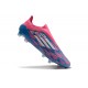 adidas F50 Elite Sin Cordones FG Solar Azul Ftwr Blanco Solar Rosa