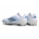 adidas F50 Elite Sin Cordones FG Blanco Azul