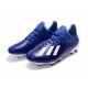 Zapatos de Futbol adidas X 19.1 FG Azul Blanco