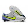 Botas Nike Tiempo legend 9 Elite FG Gris Niebla Volt Zafiro